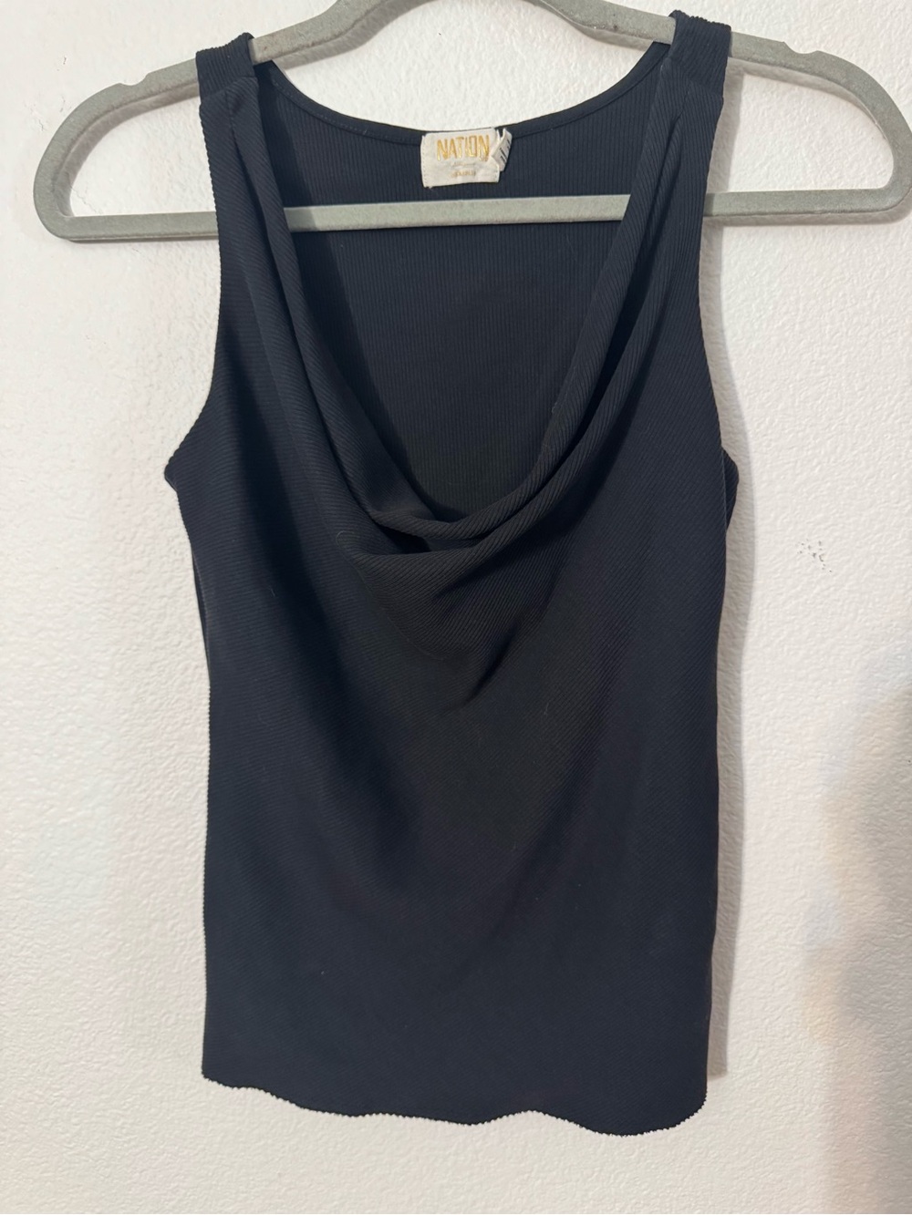 Nation LTD Black Cowl Neck Camisole